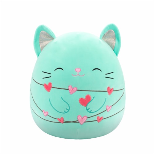 Squishmallows 16" Mint Cat Plush Toy Perspective: front