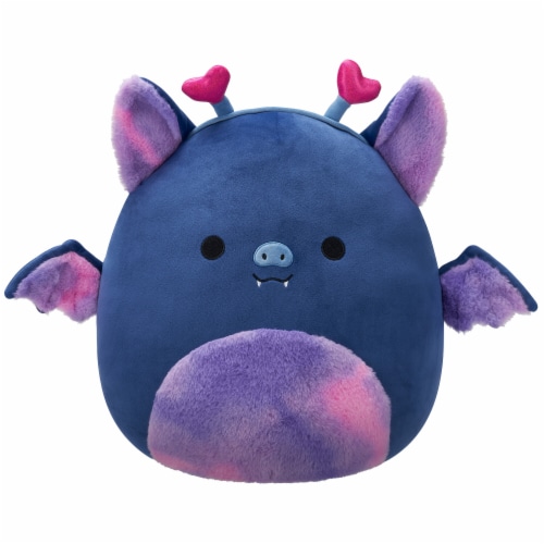 Squishmallows 16" Navy Blue Bat Plush Toy Perspective: front