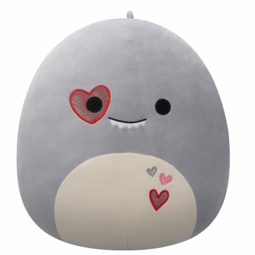 Squishmallows 16" Grey Dino Plush Toy Perspective: front