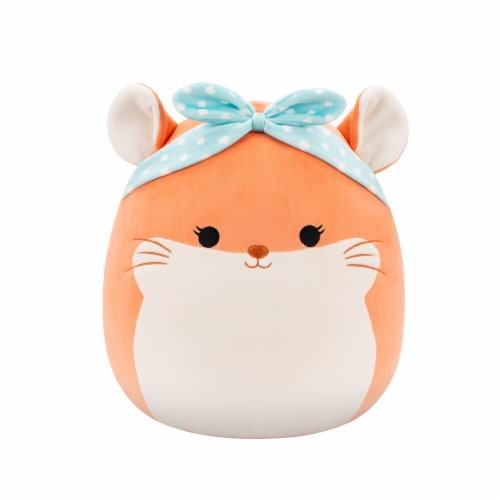 Squishmallows 12" Peach Chinchilla With Mint Headband Perspective: front