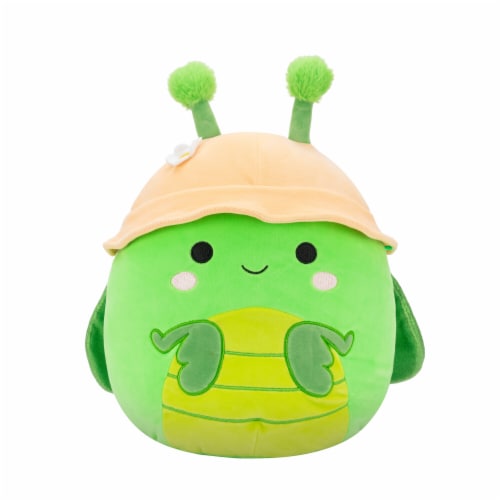 Squishmallows 12" Green Praying Mantis With Yellow Bucket Hat Perspective: front