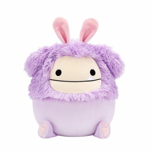 Squishmallows 12" Lavender Bigfoot With Bunny Ears Perspective: front