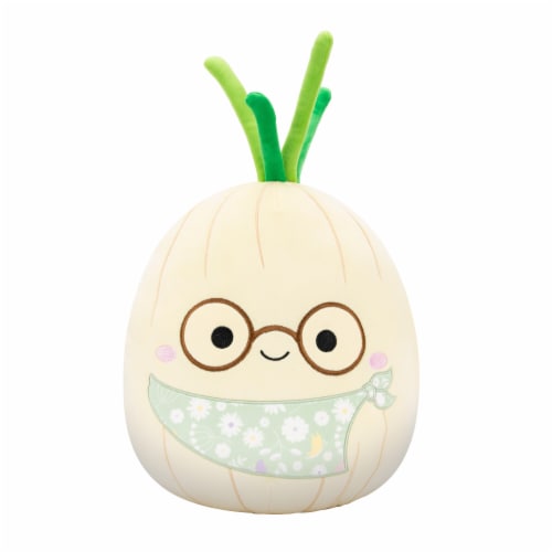 Squishmallows 12" White Onion With Glasses and Bandana Perspective: front