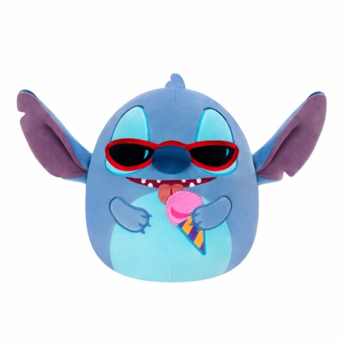 Squishmallows Stitch Holding Snow Cone Plush Perspective: front