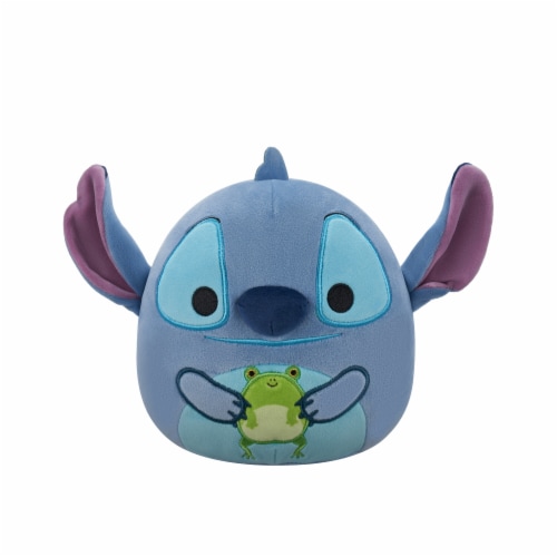 Squishmallows Stitch Holding Frog Plush Perspective: front