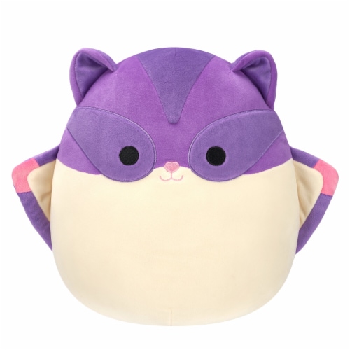 Squishmallows Purple Sugar Glider with White Belly Plush Toy Perspective: front