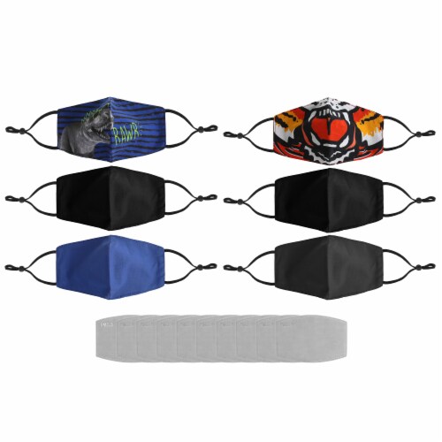 al-SHIELDS Kids Twill Face Masks with Filters Perspective: front