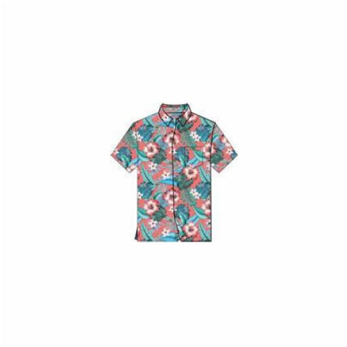 Caribbean Joe Mens Short Sleeve 1 PCKT Button Down Viscoe Shirt - XXl Perspective: front
