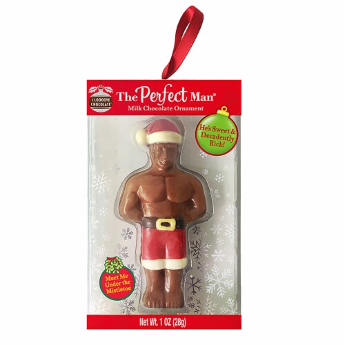 The Perfect Man Milk Chocolate Ornament Perspective: front