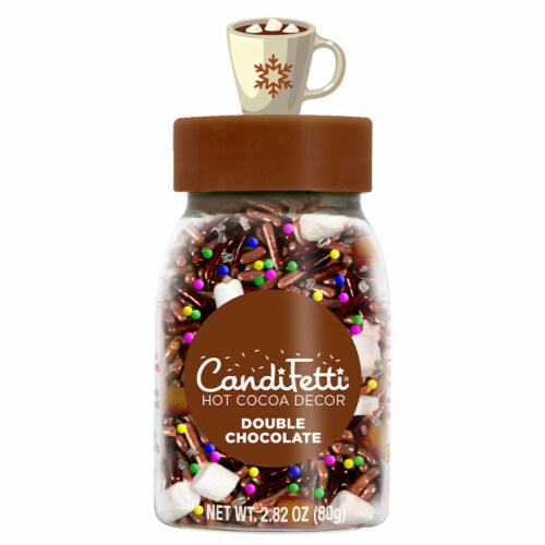 Treat Street CandiFetti® Double Chocolate Hot Cocoa Decor Perspective: front