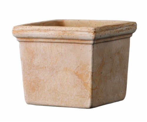 Deroma Spa Mini Square Planter - Siena Perspective: front