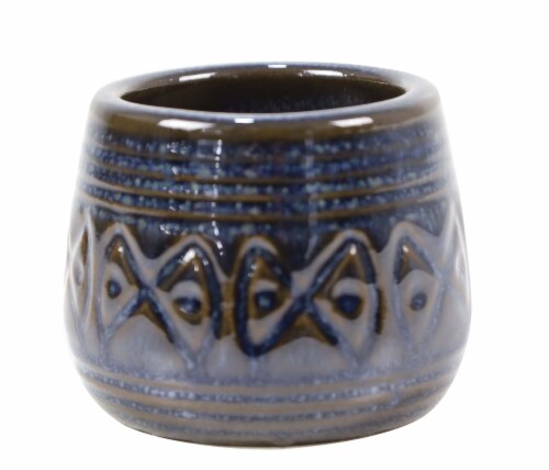Deroma Spa Mini Pot - Blue 008 Perspective: front