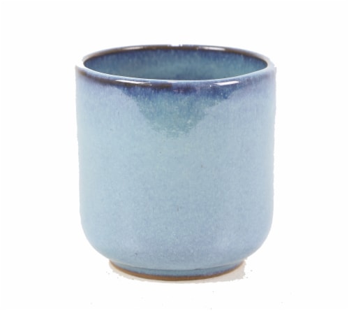 Deroma Spa Luna Succulent Planter - Blue 021 Perspective: front