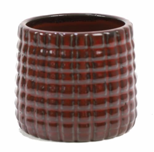 Deroma Spa Ersa Succulent Planter - Red 003 Perspective: front