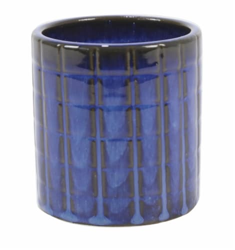 Deroma Spa Namaka Succulent Planter - Blue 005 Perspective: front