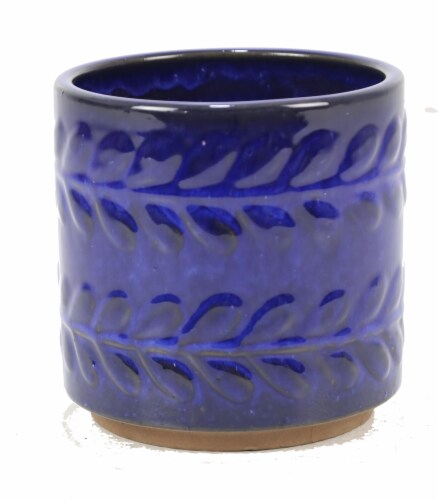 Deroma Spa Triton Succulent Planter - Blue 007 Perspective: front