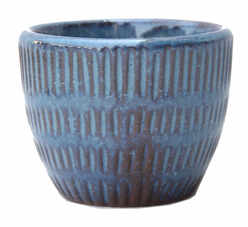 Deroma Spa Carpo Succulent Planter - Blue 021 Perspective: front