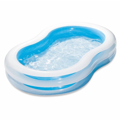 Summer Waves Lagoon Family Pool - White/Blue Perspective: front