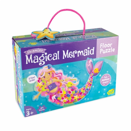 Peaceable Kingdom Mermaid Floor Puzzle Perspective: front