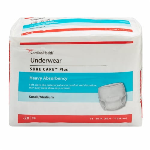 Covidien Disposable Underwear Small / Medium, Heavy, 20 Ct Perspective: front