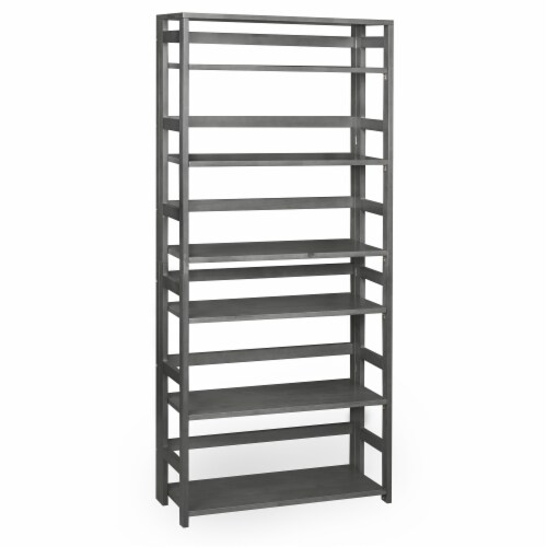 Flip Flop 67  High Folding Bookcase- Grey Perspective: front