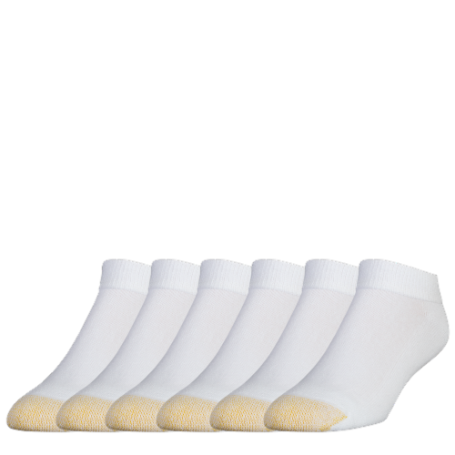 Gold Toe Large Low Cut Sock Pack - White Perspective: front