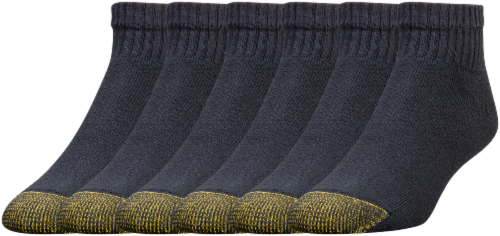 Gold Toe King Quarter Sock Pack - Black Perspective: front