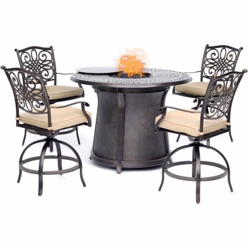 High top fire pit table set discount