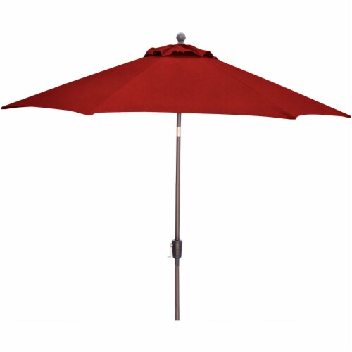 Hanover Traditions Table Umbrella - Red Perspective: front