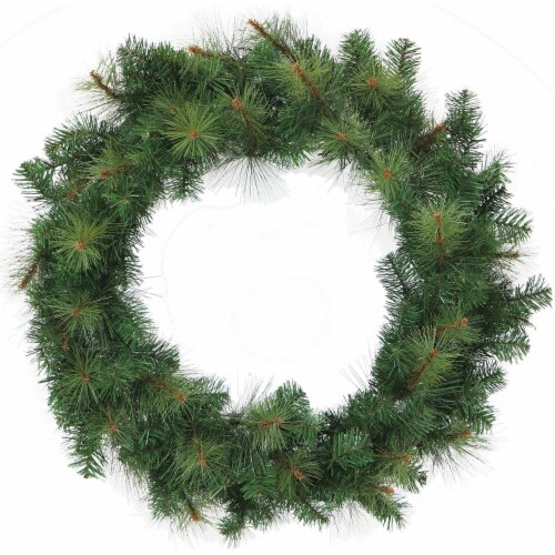 Southern Peace Artificial Holiday Wreath - 48 in Perspective: front