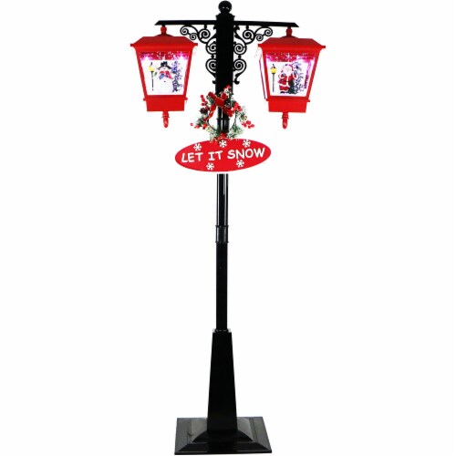 Fraser Hill Farm Dual-Lantern Street Lamp Perspective: front