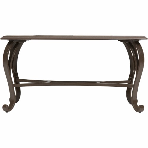 Hanover Ventura Tile-Top Patio Coffee Table Perspective: front