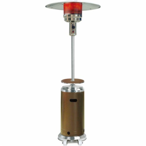 Hanover BTU Steel Propane Patio Heater - Bonze/Silver Perspective: front