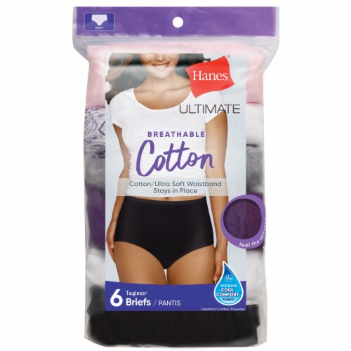 Hanes® Ultimate Breathable Cotton Tagless® Brief Underwear Perspective: front