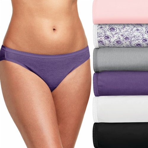 Hanes® Ultimate Breathable Cotton Tagless® Bikini Underwear Perspective: front