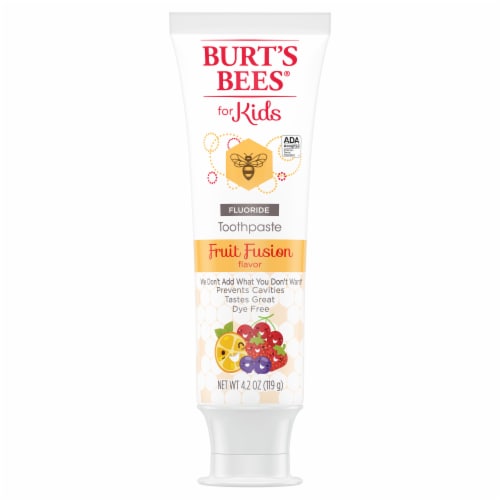 Burt's Bees® for Kids Fruit Fusion Fluoride Toothpaste Perspective: front
