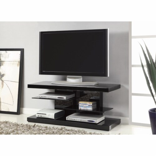 Tv stand with glass shelves store