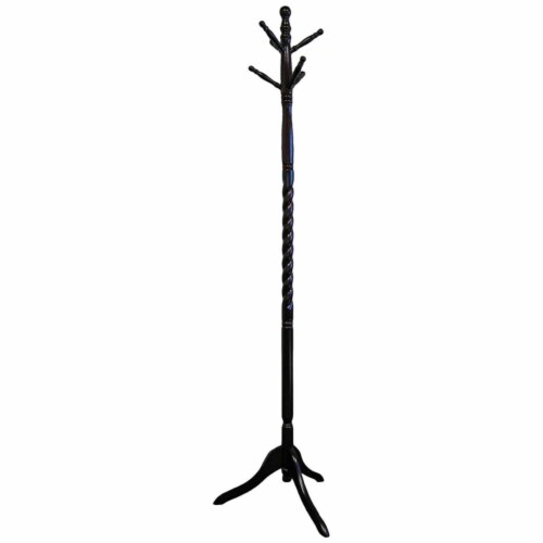 Benzara Wooden Twist Hall Tree Coat Rack Benzara Wooden Twist Hall Tree Coat Rack