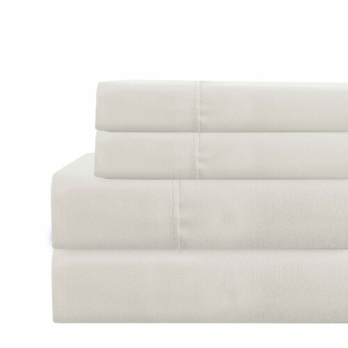 Lanester 3 Piece Polyester Twin XL Size Sheet Set The Urban Port, White Perspective: front