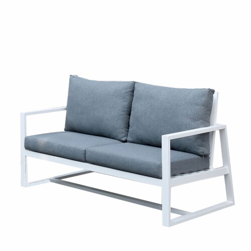 Metal frame loveseat deals