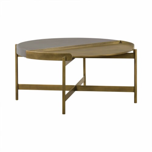 Concrete discount gold table