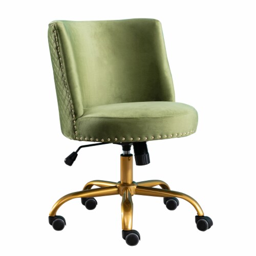 Desk chair hotsell green velvet
