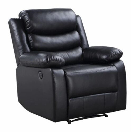 Benzara BM269194 41 x 39 x 38 in. Power Recliner with Pocket Coil Seating & Pillow Top Arms, Perspective: front