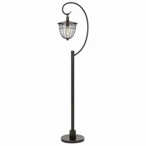 63 Inch Downbridge Lantern Metal Floor Lamp Bronze Black 1 Kroger