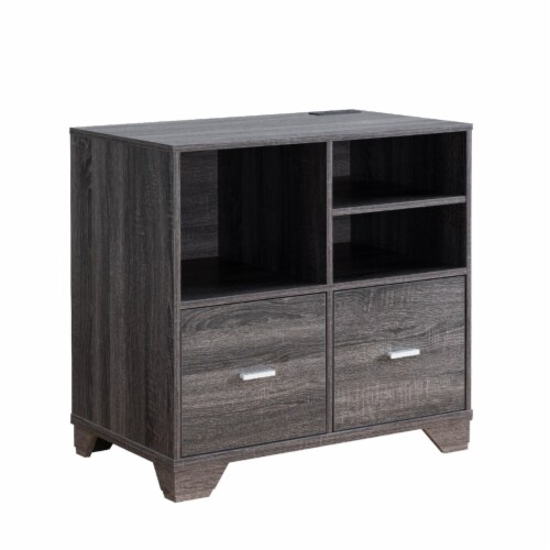 31 Inch File Cabinet Printer Stand Table with 2 Drawers