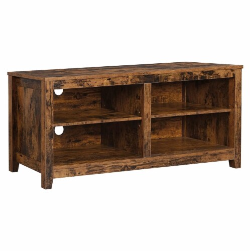 Grace 43 Inch Wood TV Stand Entertainment Center 2 Shelves