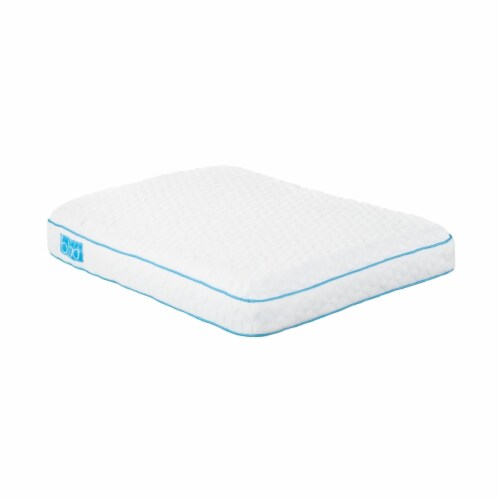 16 x 24 TPE Standard Foam Cooling Pillow with Contoured Neck Support- Saltoro Sherpi Perspective: front