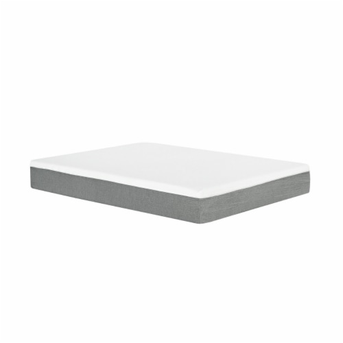Bree 12 Inch California King Mattress, Cooling Gel Infused Memory Foam- Saltoro Sherpi Perspective: front