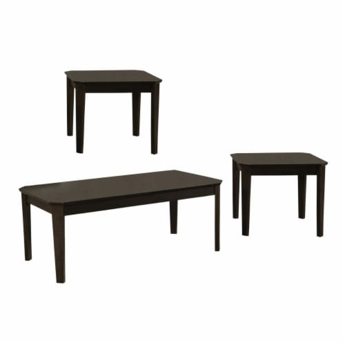 Espresso brown coffee discount table set