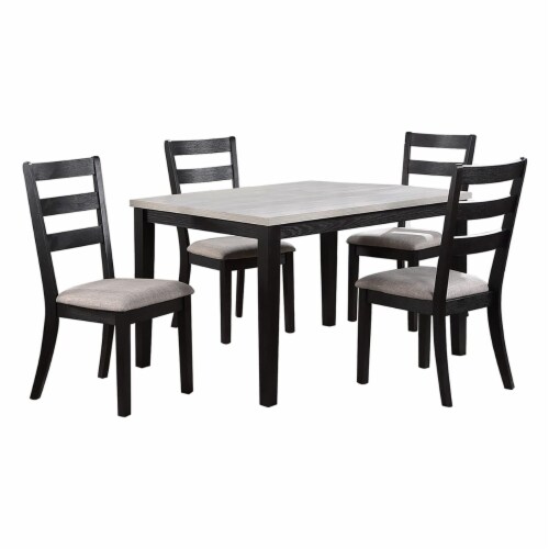 5 piece set padded table and chairs